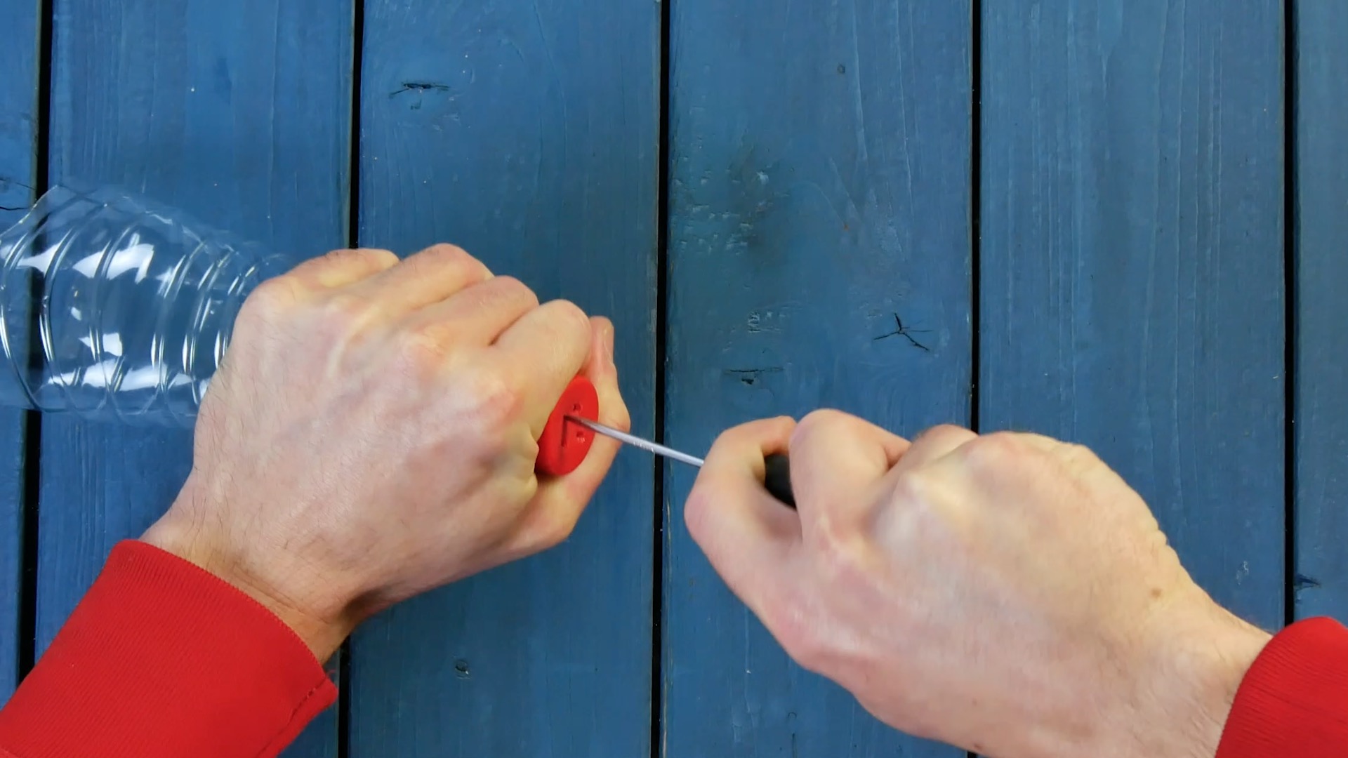 Plastikflaschen-Upcycling: Wasserspender für Pflanzen