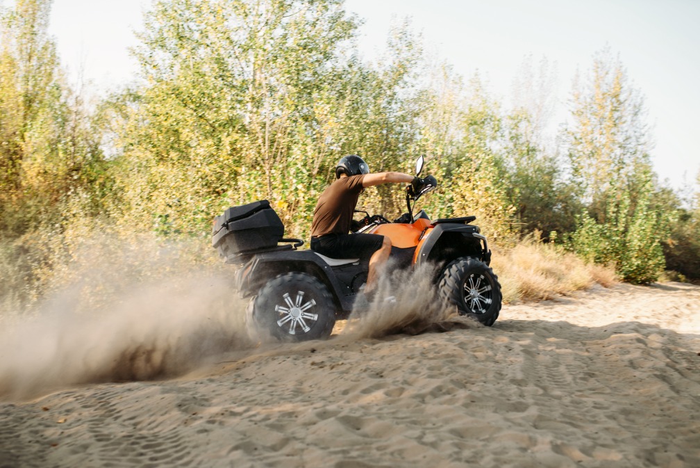 Fahrt mit dem Quad