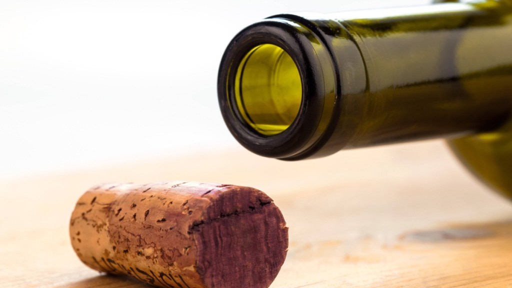 Flasche entkorken